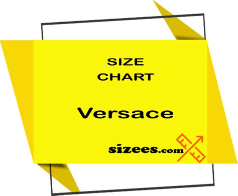 versace suit size guide|versace size chart.